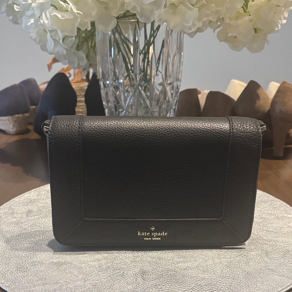 Kate Spade Black Leather Crossbody Bag 🔥New with tags
